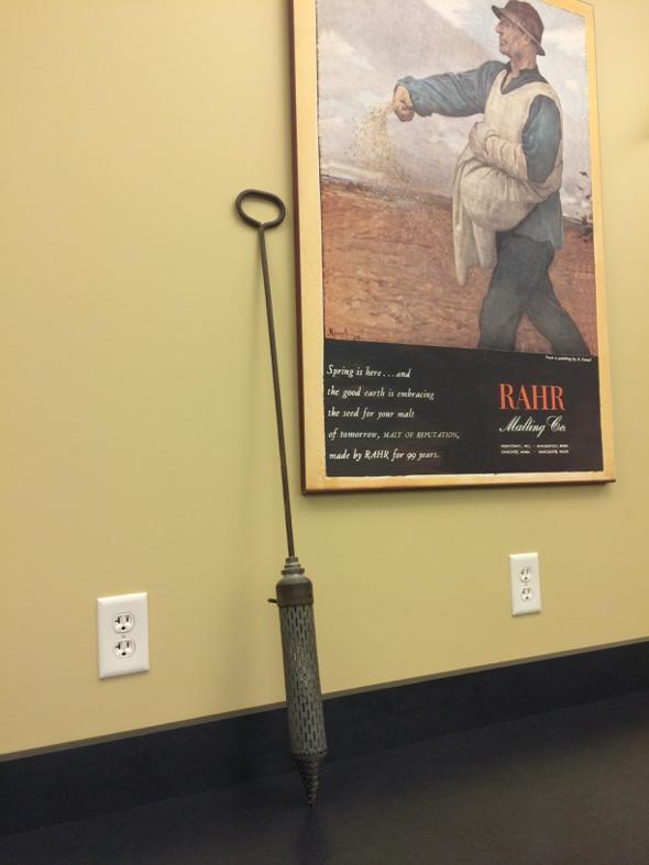 Found this antique steep moisture tester in the training room at #Rahr Malting Co.  Reputation #Quality since 1847!