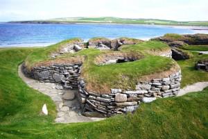 Skara Brae is a Neolithic Age site consisting of ten stone structures, in Orkney, Scotland. #Scotland  #Neolithic