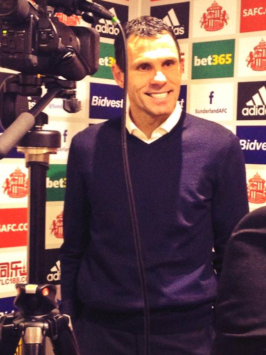 HAPPY HEAD COACH: Gustavo can't hide his delight after watching his side clinch their first league win of 2015