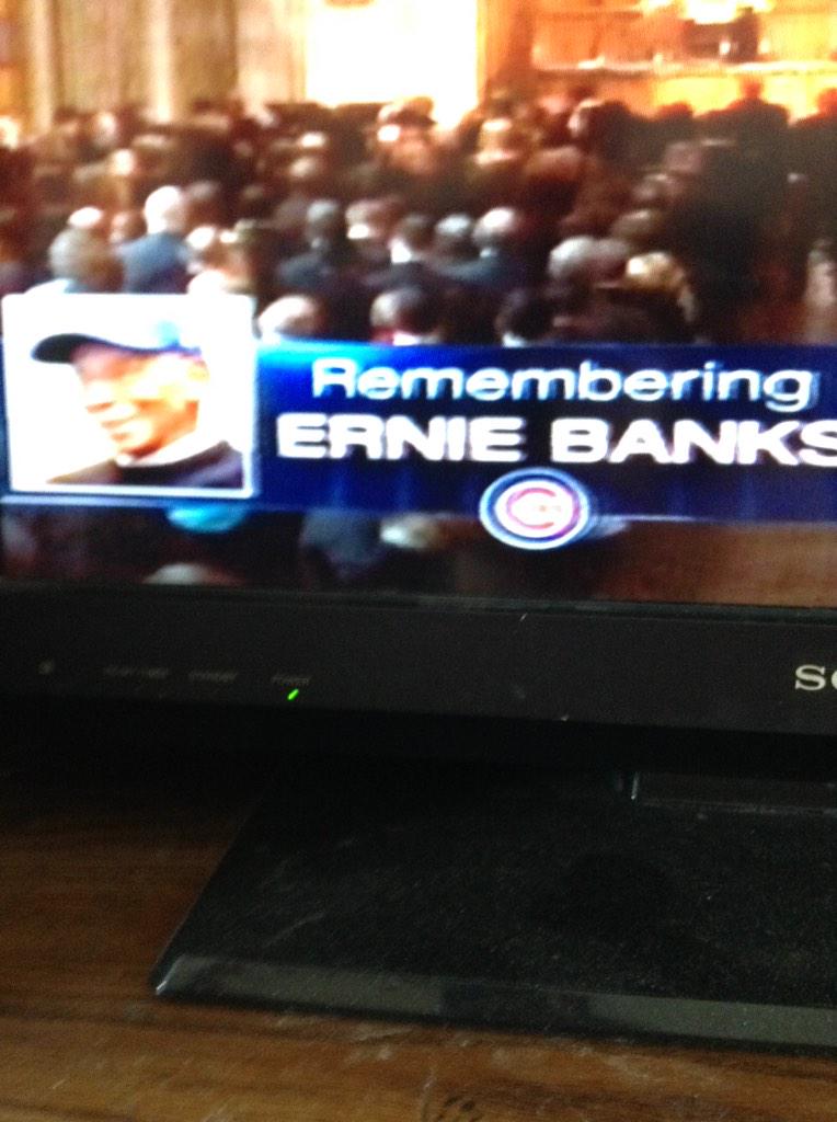 R.I.P Ernie Banks and happy birthday.   