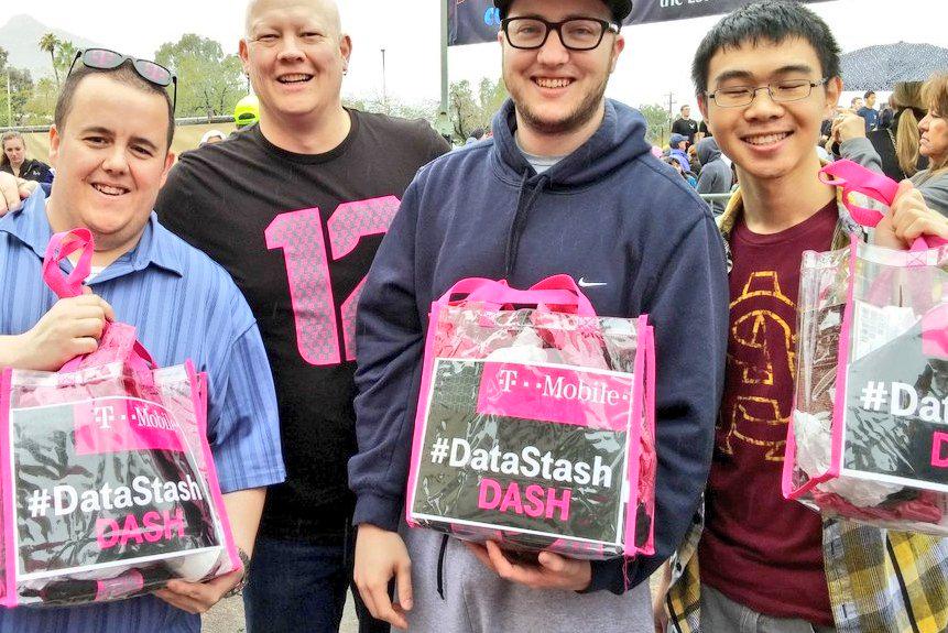 askdes's tweet image. Our 10:30 @TMobile #DataStash Dash #contest winners! &amp;amp; The clue for the next location was just sent out via T-Mobile!