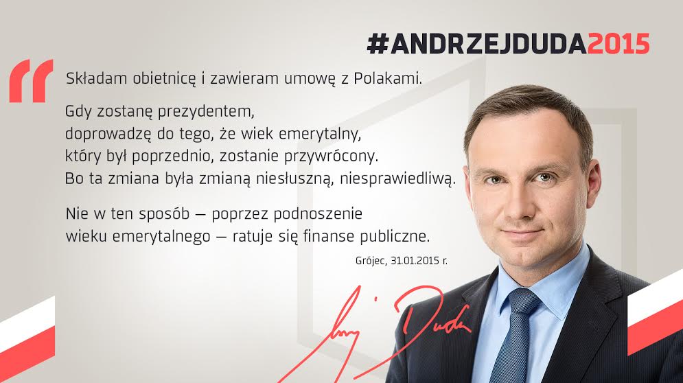Andrzeja Dudy umowa z Polakami
