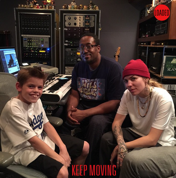 LOADEDseries's tweet photo. #loadedseries author @Markbatsonmusic in the studio with @SkylarGrey ...wonder what they're working on...#keepmoving http://t.co/xpCk7AuK67