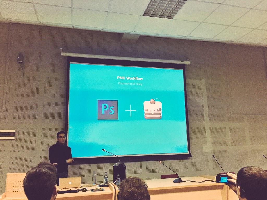 antoniocozar's tweet photo. Se pueden exportar assets con herramientas como #Slicy, #Grunt y GulpJS por @icebea en #MaterialFest #MFdesign ;) http://t.co/eNhXecpP8X