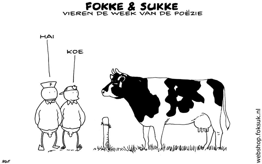 Ook <a href="/fokkesukke/">@JMvTol</a> laten zich in deze #weekvandepoezie inspireren door een landbouwhuisdier. #HaiKoe:
