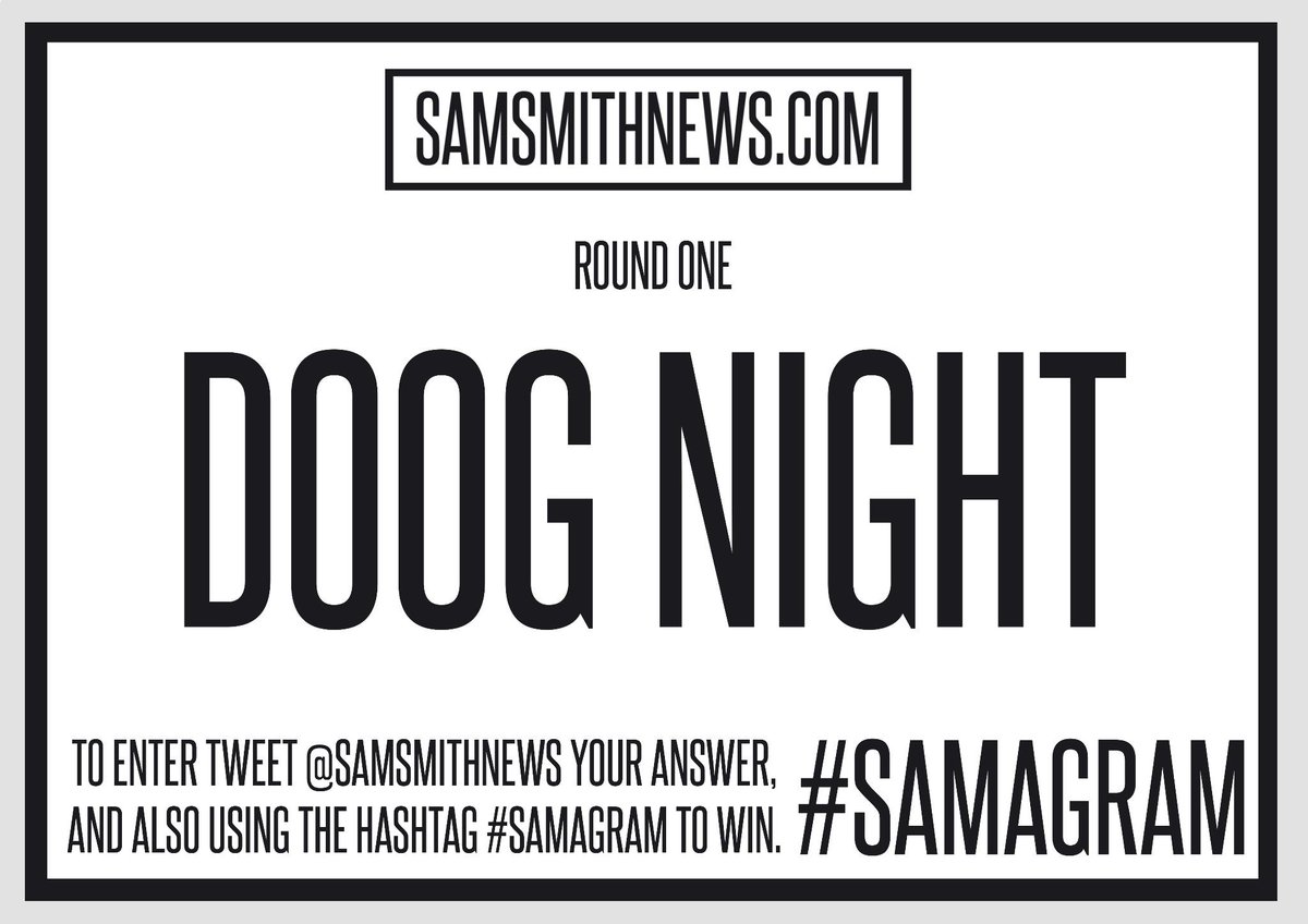 SamSmithNews's tweet photo. ROUND ONE: What is this song name? (Must tweet me your answer, fave this, and use the hashtag: #SAMAGRAM) http://t.co/se9Q22tbHi