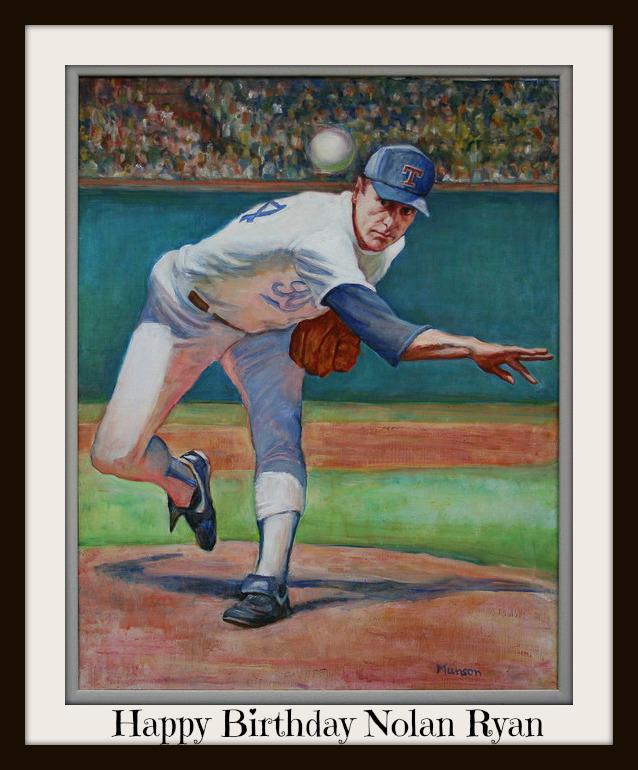 Happy Birthday one of the G.O.A.T. pitchers, Nolan Ryan. 
