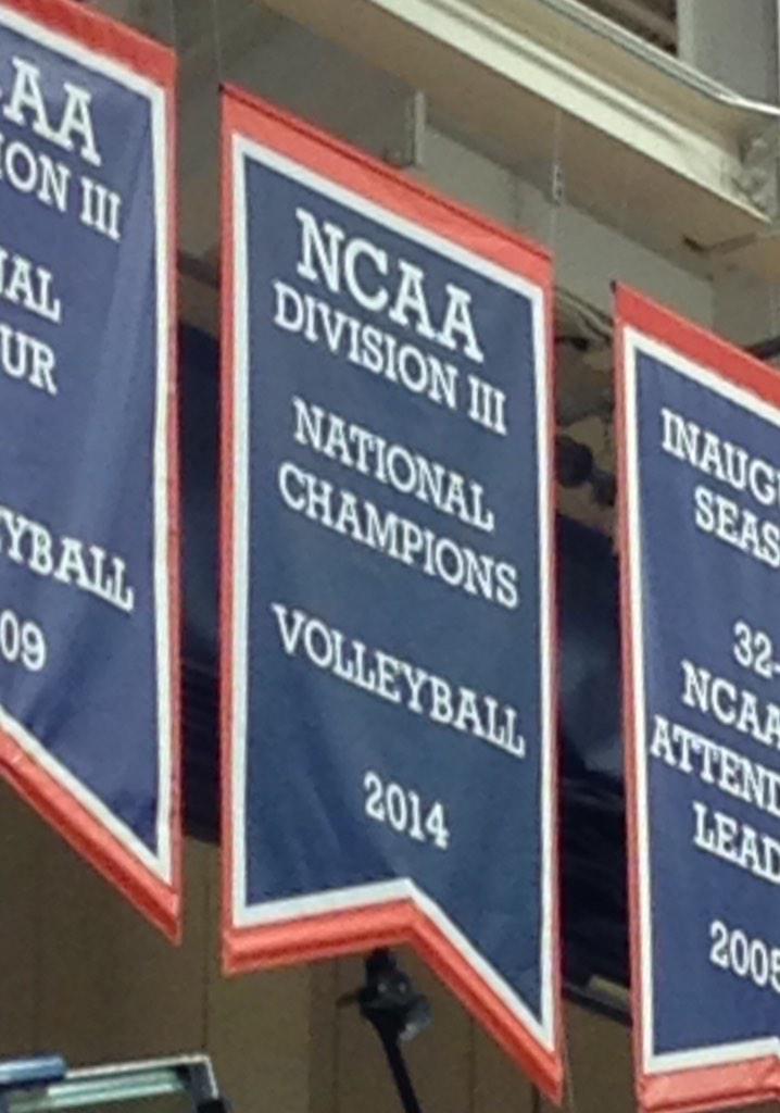 PresKnapp's tweet photo. So proud to honor our @hopevolleyball stars and unveil the national championship banner! #DigHopeVB @HopeCollege http://t.co/xRO9JvWhUW