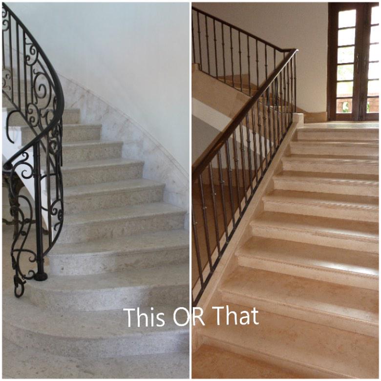 NassarStone's tweet photo. Choose your staircase. Left or right? #nassarstone #jerusalemstone #omanimarble #decor #style #interiordesign http://t.co/J4STooohCD