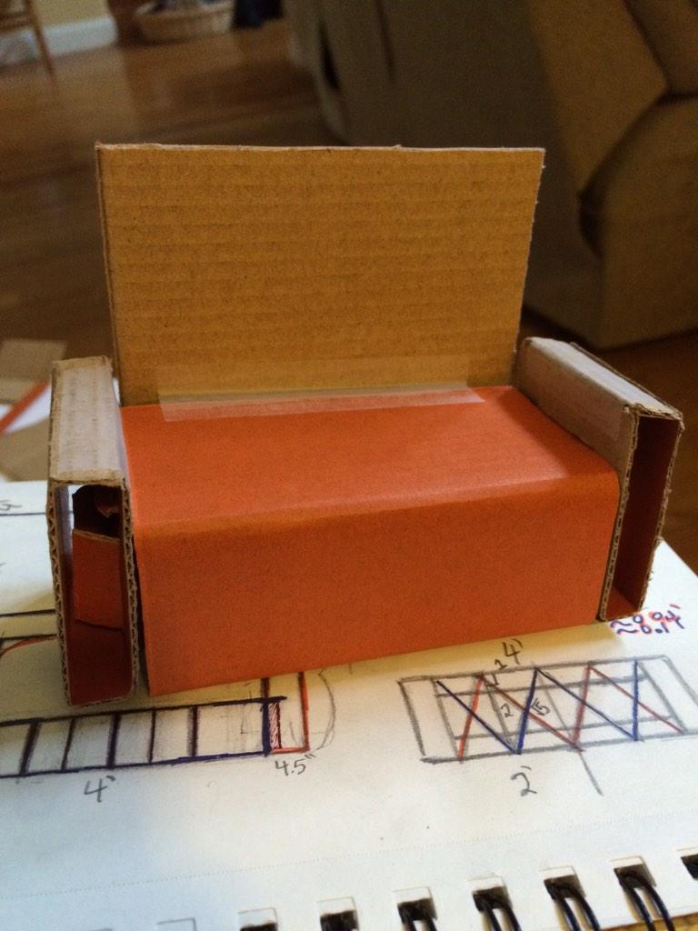 murphboro's tweet image. i got (card)bored #tinycouch #cardboardSUCKS