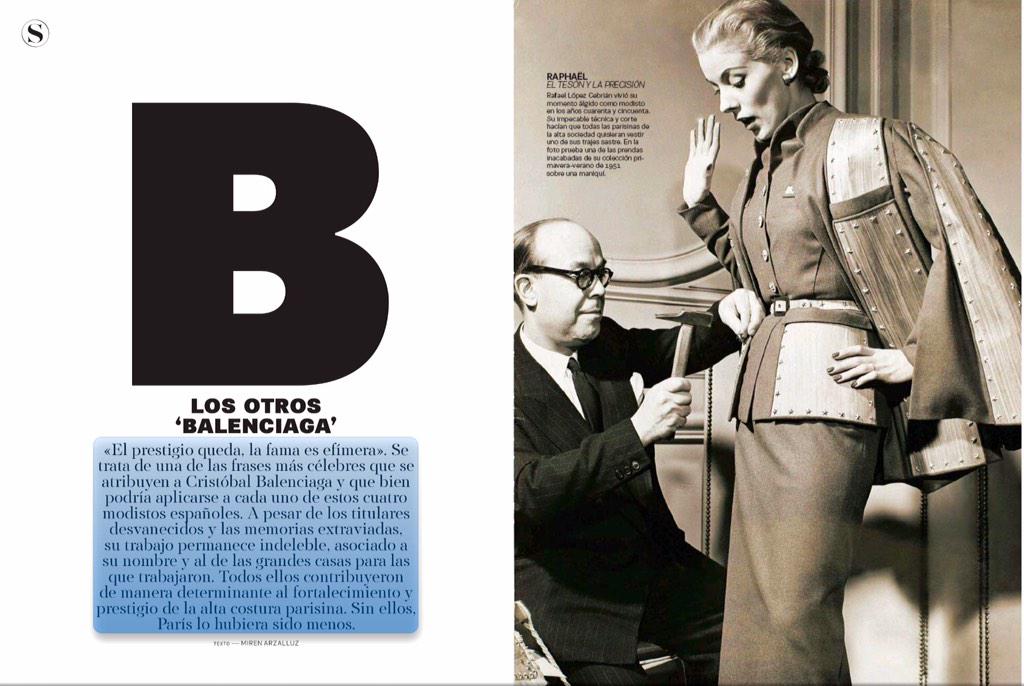 pepixbueno's tweet photo. Magnífico articulo el de @MirenArzalluz en @smoda sobre los otros #balenciaga http://t.co/3VCq4dVCFL