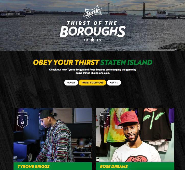 RoseDreamsOG's tweet photo. #RP from @Sprite 
Thirst Of The Burroughs ! 
#Thirst4Si 🙌 http://t.co/6AGjk1J5W4