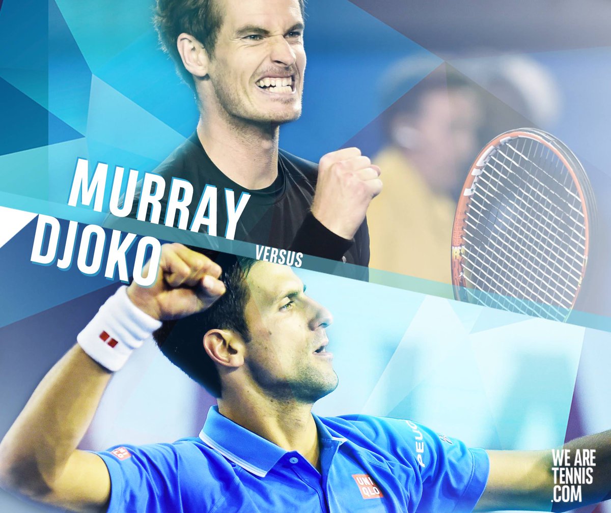 WeAreTennis's tweet photo. Only 1 hour to go before the @AustralianOpen final!
Who will raise the trophy: #Djokovic or #Murray? #AusOpen http://t.co/vWDpPFAYQj