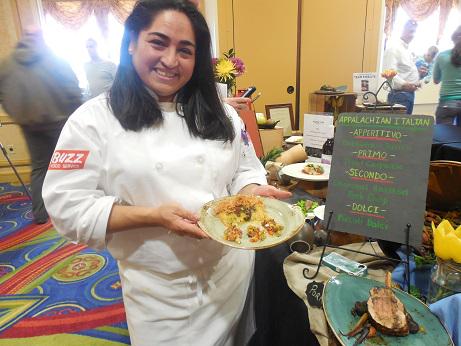 RoxyMTodd's tweet photo. Chef Pamela Stevens – Mia Margherita (Morgantown, W.Va.) won people's choice and best entree in the @CastIronCookOff http://t.co/xrcPEU0P1O