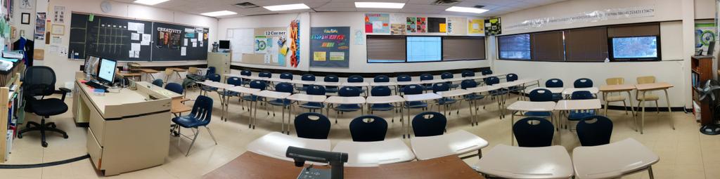 MrLemko's tweet photo. VC set up. New desks. New classes. New students. mrlemko.ca updated. New ideas. #bankedtime http://t.co/Flie49MuS3