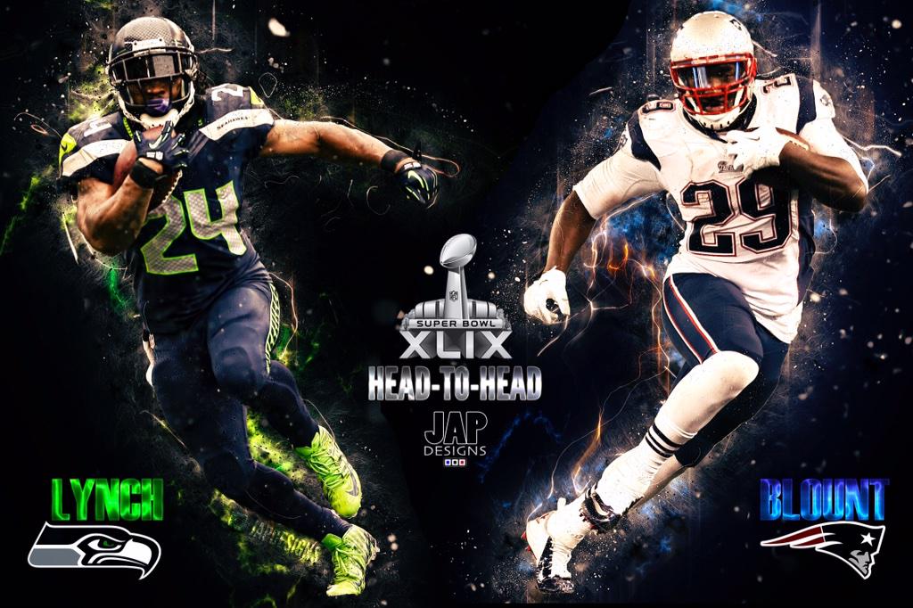 JoshuaAParr's tweet image. Less than 24 hours to go!
Who've you got? #NFL #SuperBowl

- RT for #Lynch / #Seahawks
- FAV for #Blount / #Patriots