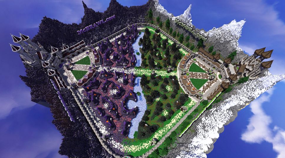 ImCaptainTeemo's tweet photo. Summoners Rift in Minecraft http://t.co/N7iTEG0DGl