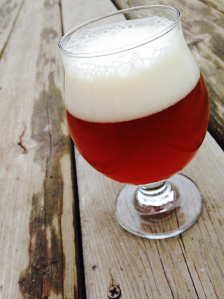 Pale ale brewed w/ hops from our friends <a href="/HopeAveHops/">Hope Ave. Hops</a> is tasting nice! Great apricot &amp; floral with slight "dankness"