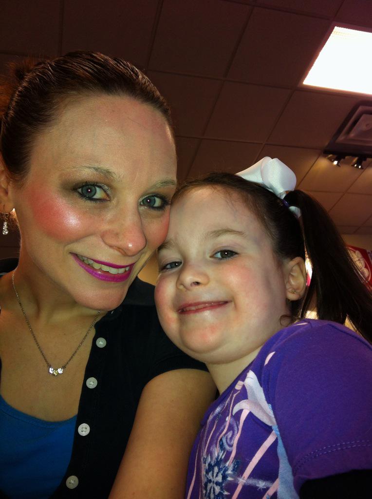 My beautiful princess and I today at Chuck E Cheese's