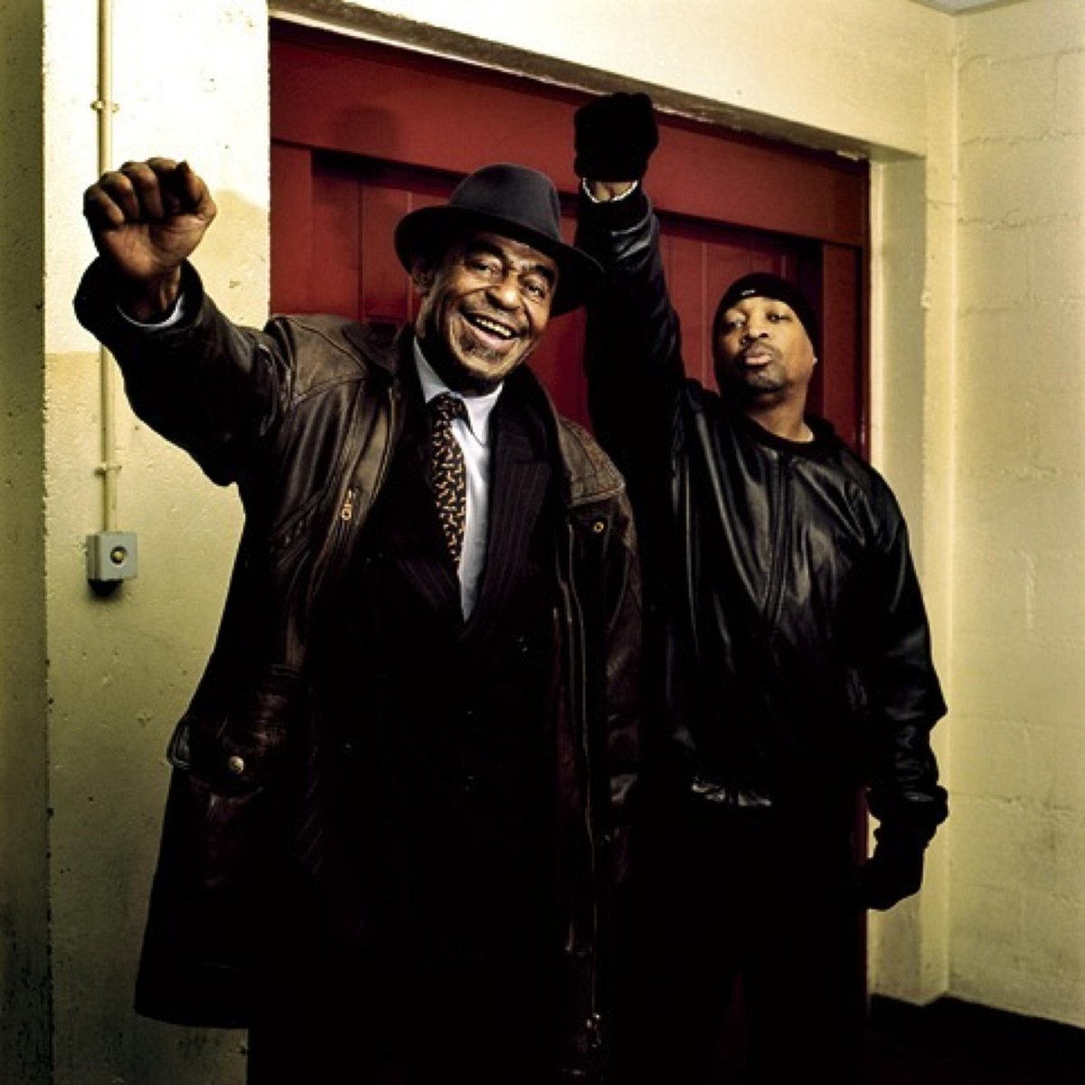 MrChuckD's tweet photo. The great Archie Shepp and I in Paris. http://t.co/pCWQASYytT
