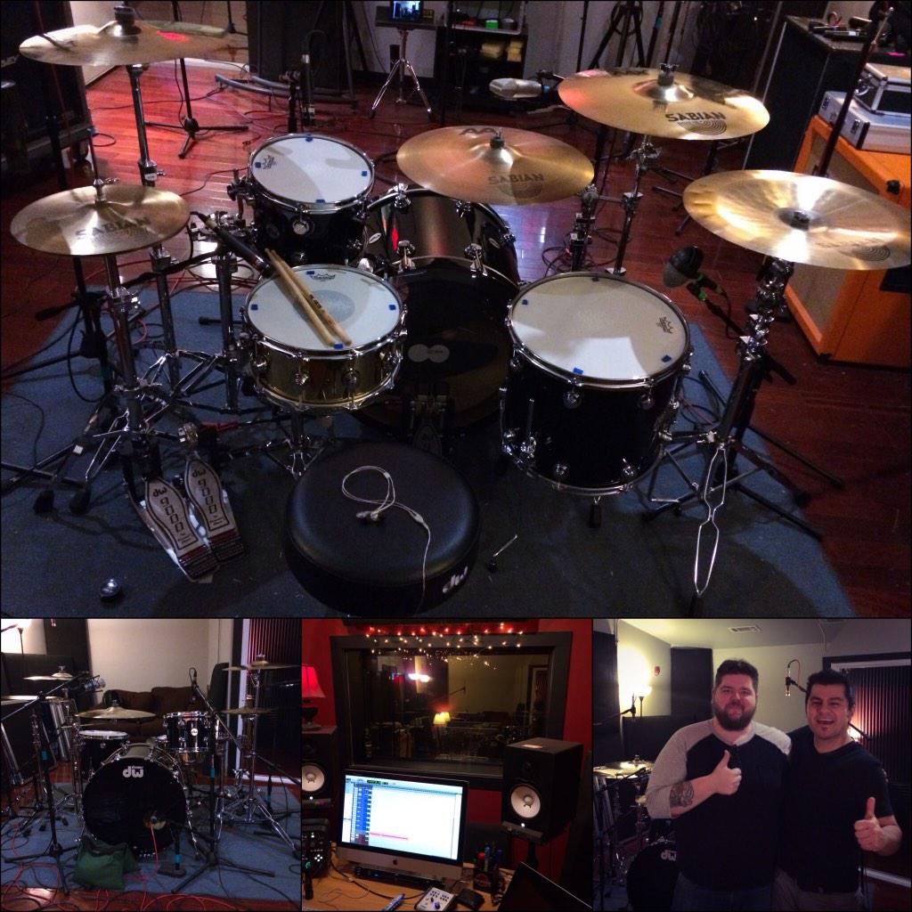 ARUdrums's tweet photo. Working on @MEMSTL #newmusic with #studiowizard @matthewamelung #killedit #drumset @dwdrums @SABIAN_Vault http://t.co/MHWMrNmauT