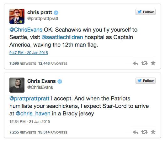 SBNation's tweet photo. Captain America vs. Star-Lord ... for a good cause http://t.co/WKZC9xPQOj http://t.co/RpYe3kATSx