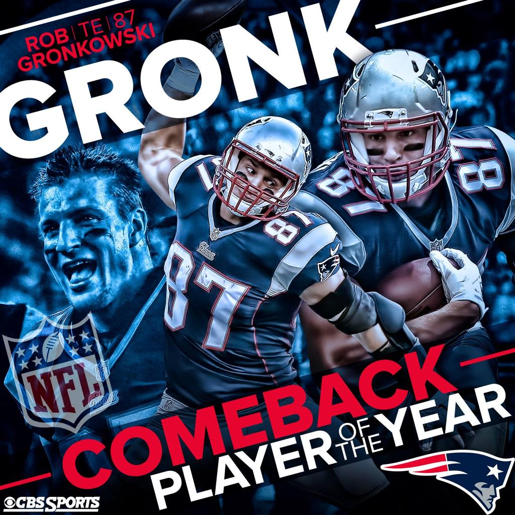 NFL Comeback Player of the Year!!! #GRONKNATION #gronkspike