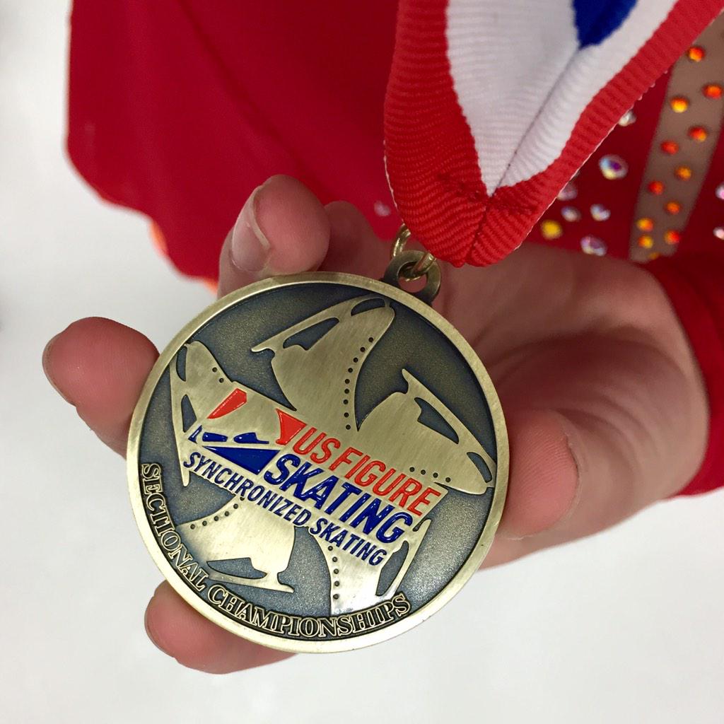 So proud of my team. We are. We will. We believe. Now lets go get em at nationals. #2015MidPac #JuniorCrystallettes