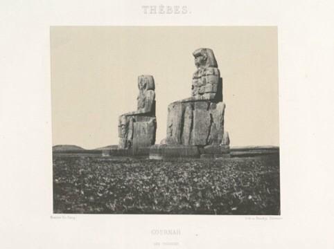 ConsortiumX's tweet photo. Traveling With Gustave #Flaubert (1849-1851), Colossi Of #Memnon [May 1850], By Maxime #DuCamp | #NYPL @ste_trombetti http://t.co/f9MvnfRFEJ