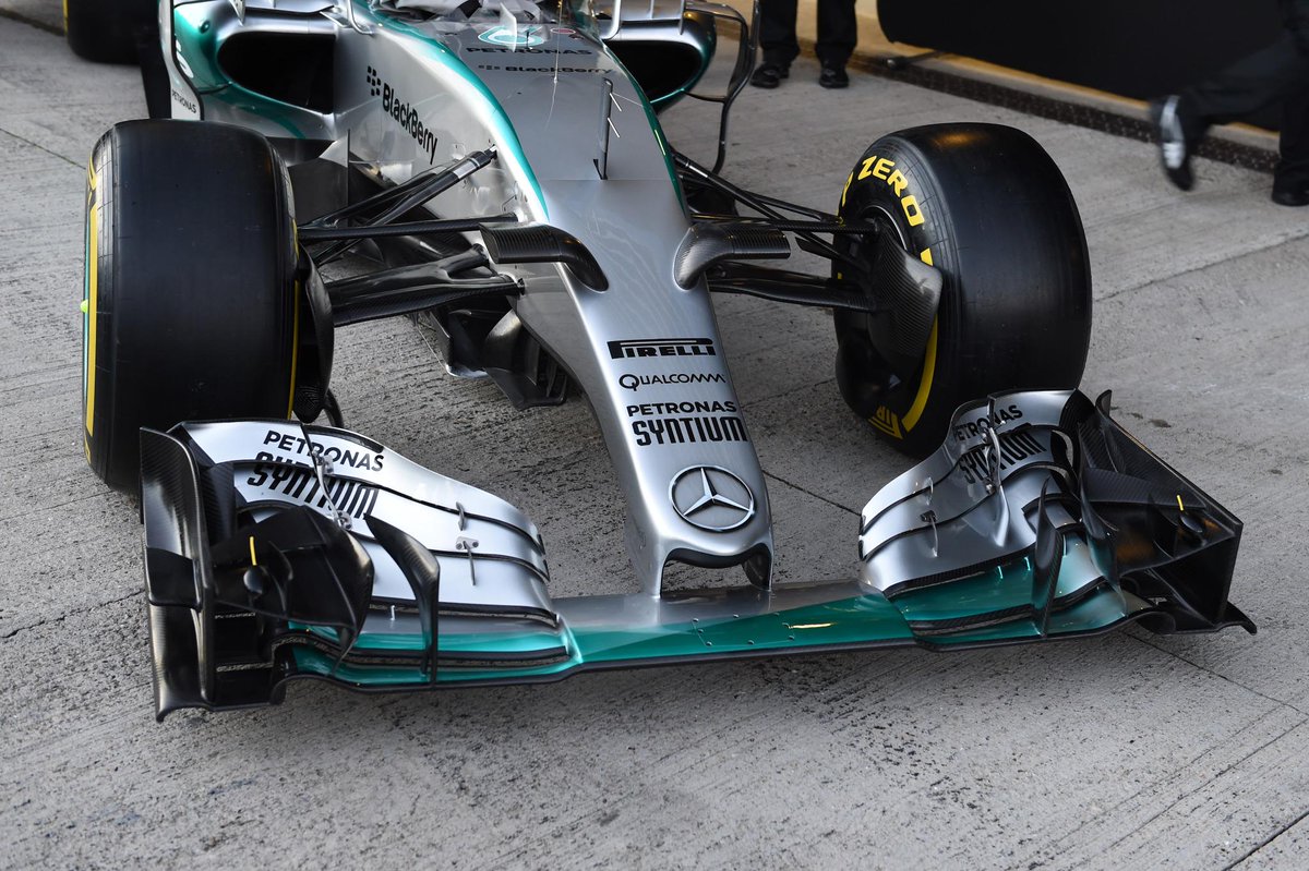 SkySportsF1's tweet image. A first glimpse at the Mercedes W06: bit.ly/1Khsk5d