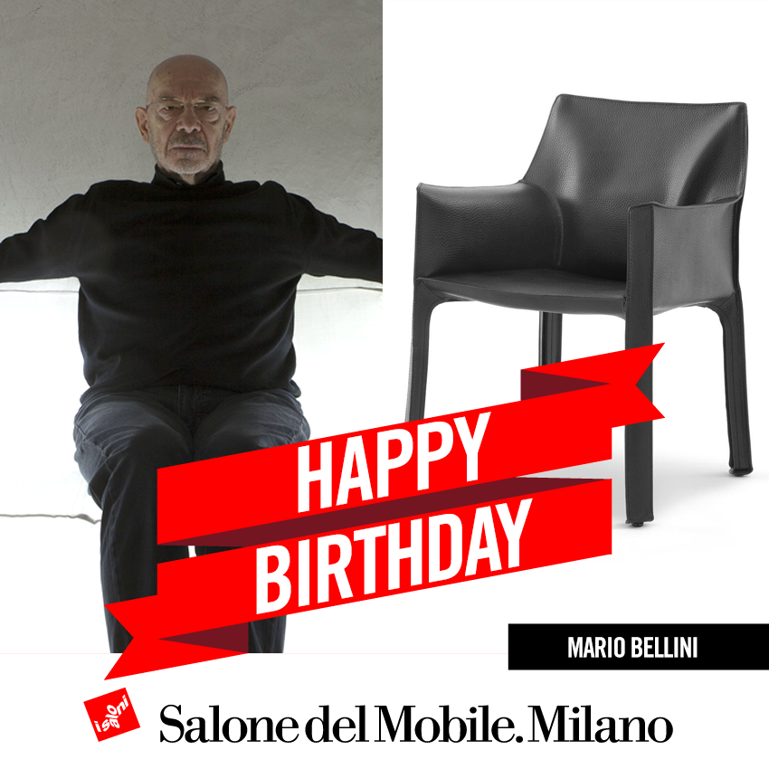 HAPPY BIRTHDAY. Tanti auguri a Mario Bellini dal Salone! / Best wishes to Mario Bellini from the Salone del Mobile! 
