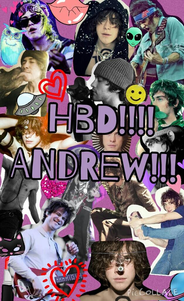 Happy Birthday!!!! Andrew Vanwyngarden love you forever never change 