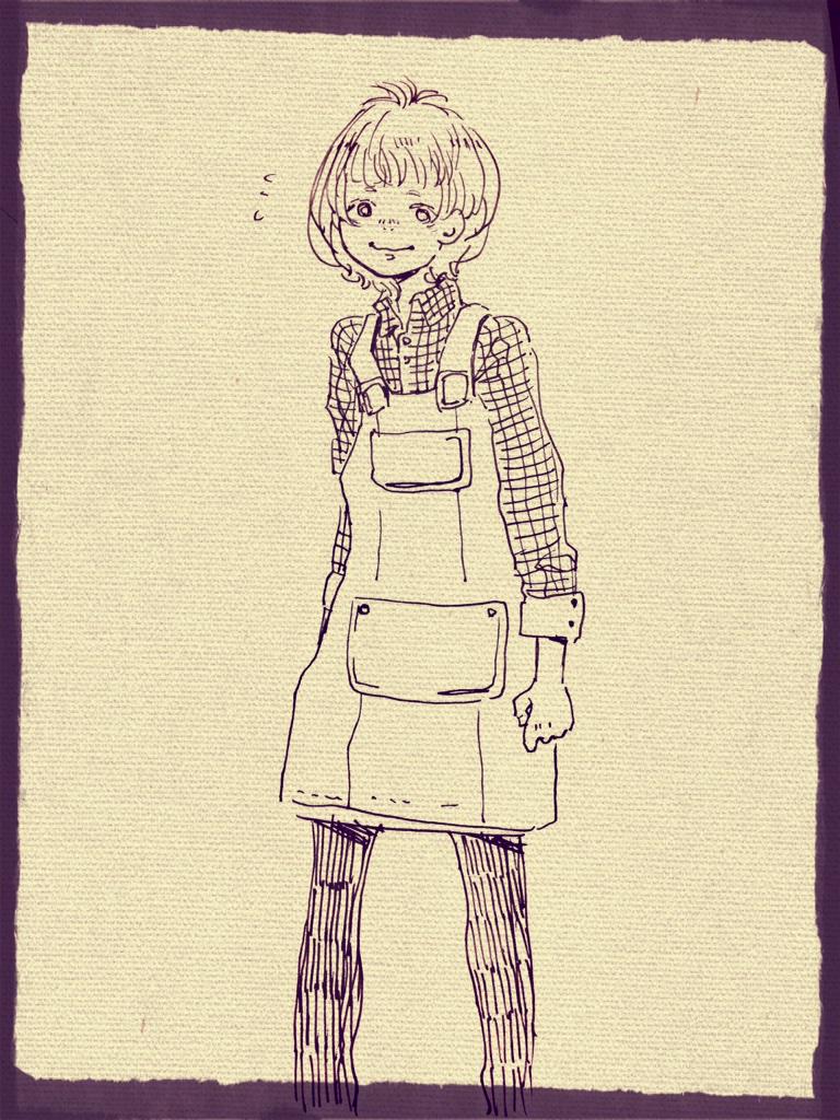 落書き『シャイな子』 