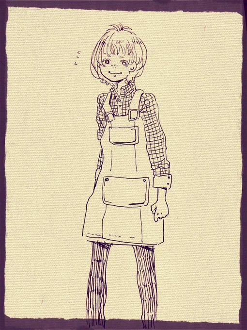 落書き『シャイな子』 