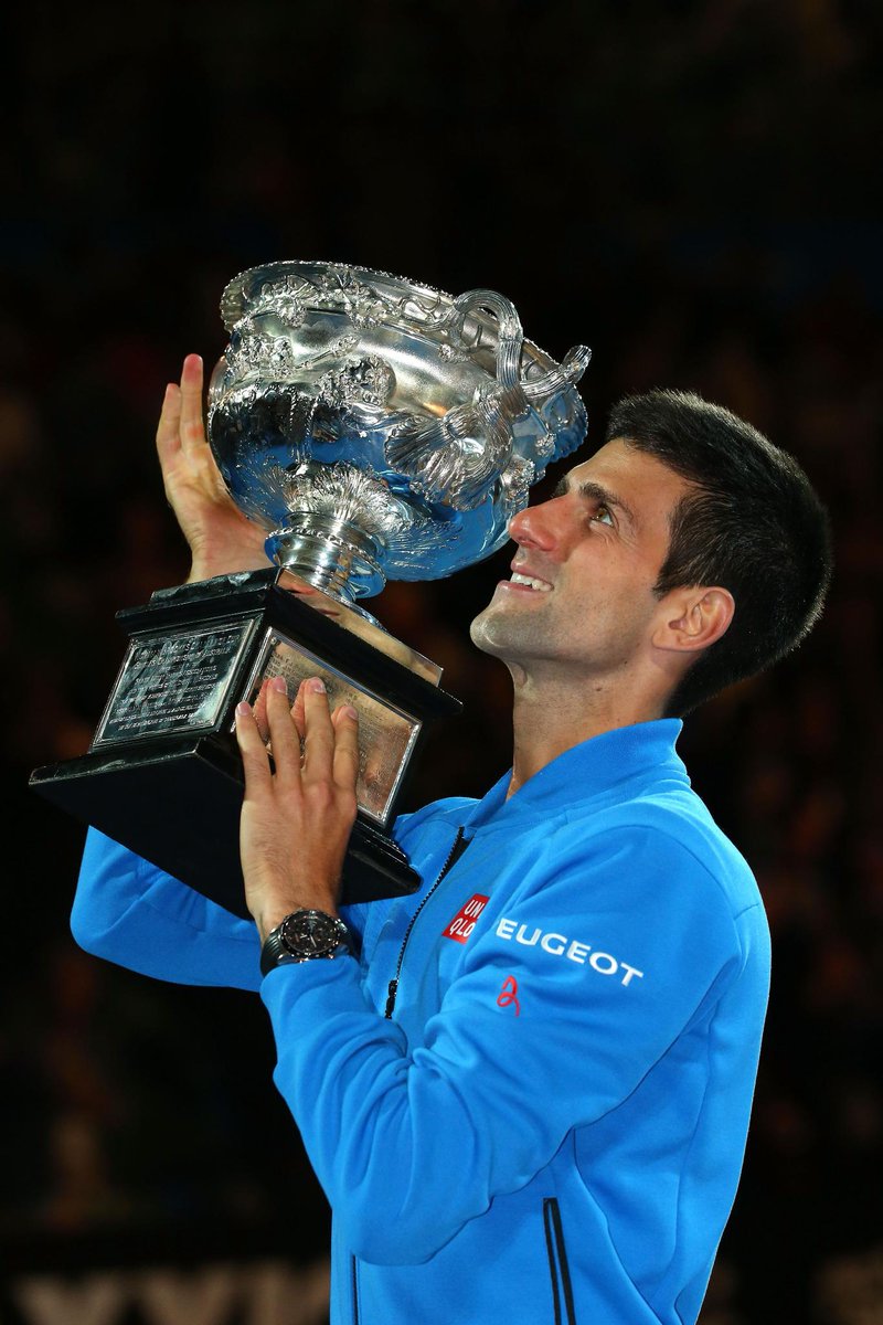 Peugeot's tweet photo. Congrats @DjokerNole, our brand ambassador, who won the first Grand Slam Tennis tournament of the year! #Peugeot http://t.co/Uo6L7CoNZZ