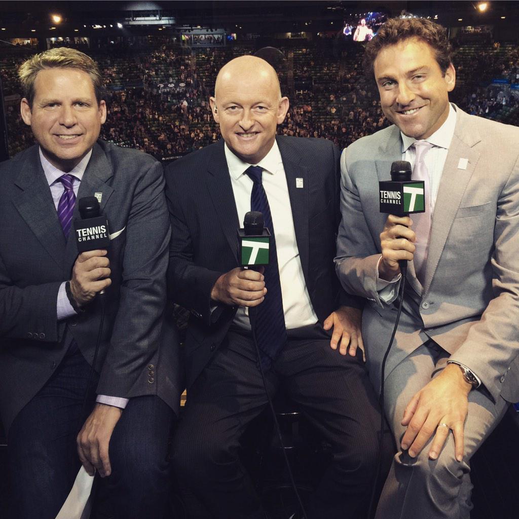 Enjoyed the comaraderie with Brett Haber and Justin Gimelstob calling the drama in Melbourne!!