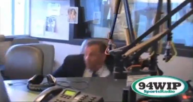 Chris Christie falls down, goes boom VIDEO