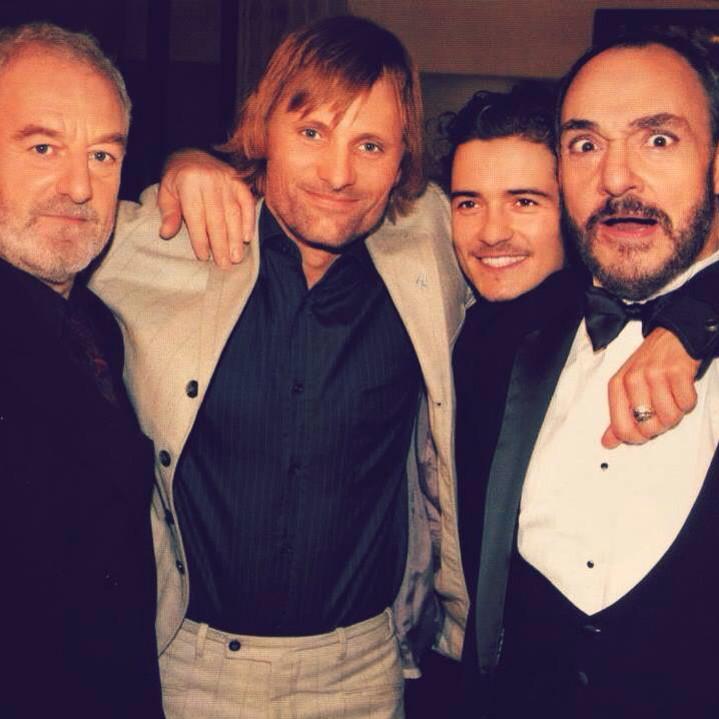 Viggo with Bernard, Orlando &amp; John :)