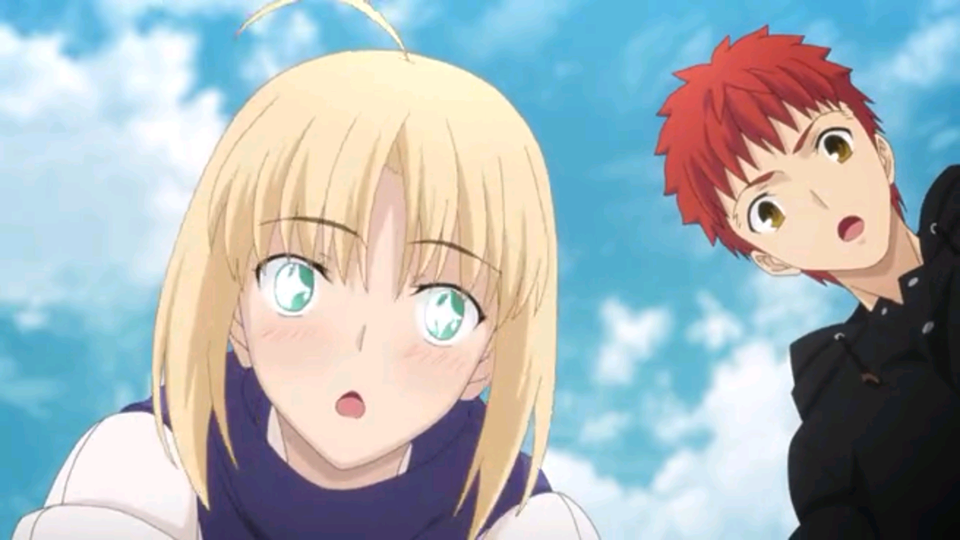 BestAnimePics's tweet photo. #FateStayNight MFW i see new episodes of my favorite shows on @Crunchyroll/@hulu http://t.co/o3pctrFh2m