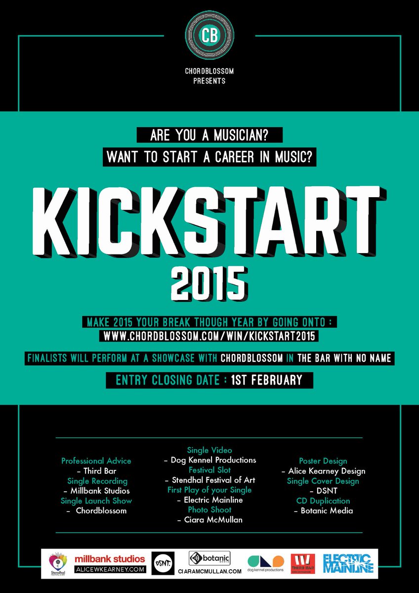 Entries for our #kickstart competition for #nimusic closes tonight at 11pm chordblossom.com/win/kickstart2…