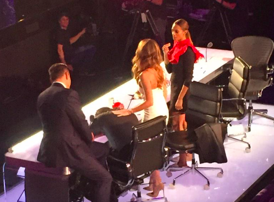TwitCelebGossip's tweet photo. Britain's Got Talent 2015: Simon Cowell collapses during auditions because of a dog! http://t.co/5pZaFRywbW #BGT http://t.co/NAuuKK6vEV