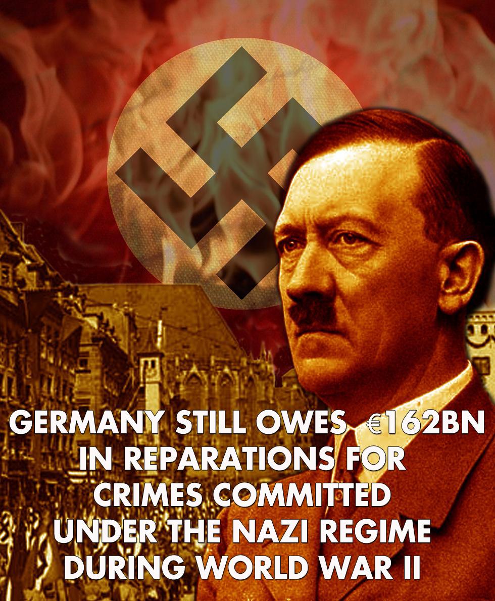 ultimateOne's tweet photo. #Greece Claim #Germany Owes €162bn in Nazi Reparations as Austerity Bites http://t.co/tACw96PMIj #nazireparations http://t.co/MJbGFhi5I5