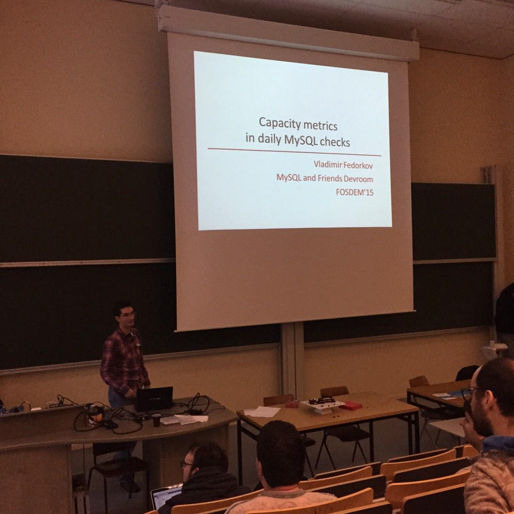 jornjambers's tweet image. Capacity metrics #MySQL #fosdem15
