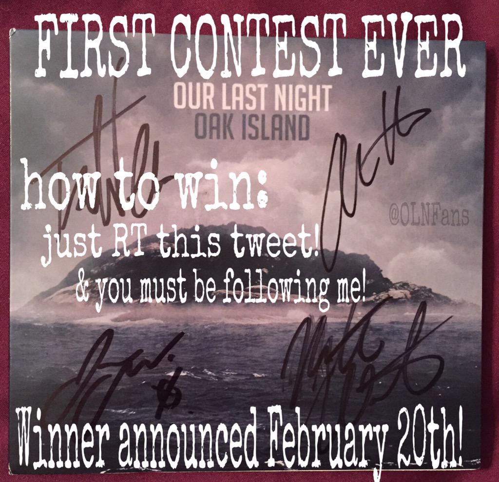 FIRST CONTEST EVER: wanted to do something simple, just RT for a chance to win a signed CD!