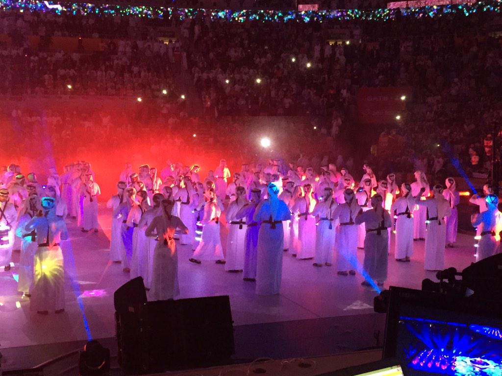 qatar_olympic's tweet photo. Scenes from tonight's @2015handball World Championships Closing Ceremony #LiveitWinit #2015handball http://t.co/BIDfCXw4XS