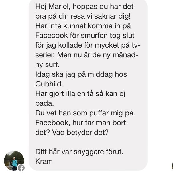 marielestrella's tweet photo. "hej farmor jag har färgat håret vad tycker du, allt är bra med mig kram" fick detta som svar http://t.co/lWccio5ZmP