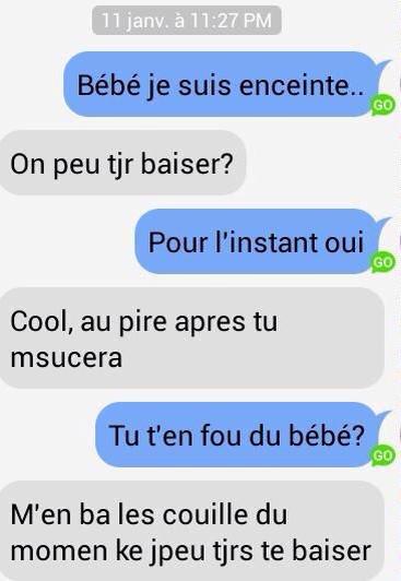 EnceinteSms's tweet photo. "On peu tjr baiser ?" http://t.co/0Kx3974kfD