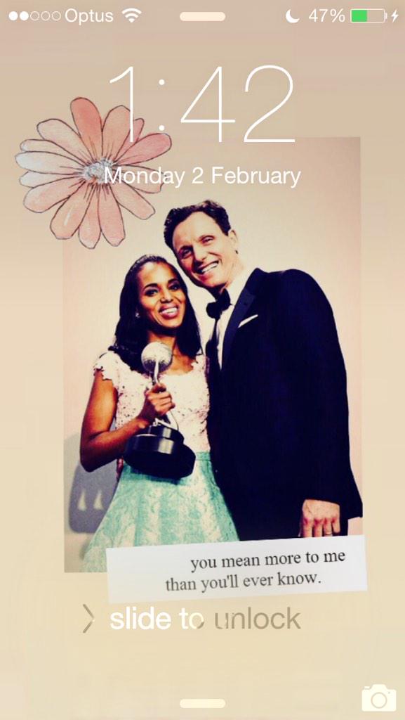 Iockscreenstbh's tweet image. requested: kerry washington and tony goldwyn lockscreen 

RT IF YOU WANT IT AND I'LL DM IT TO YOU