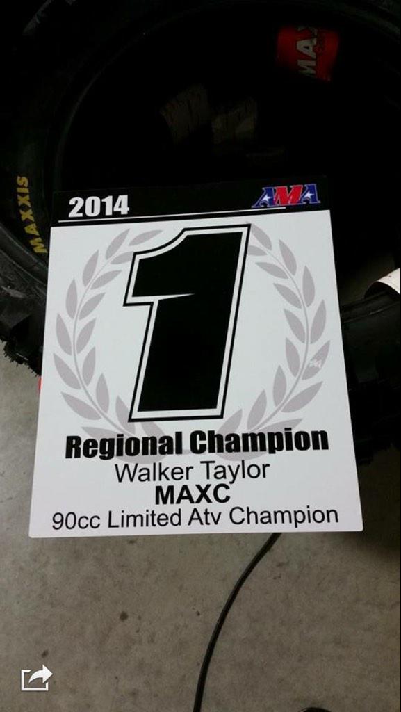 TR733's tweet photo. With a near prefect season I finally got my first championship🏆🏁 @MikeyWayneS @MAXCTrophyGirls @MAXC_1 http://t.co/PqXQ670qep