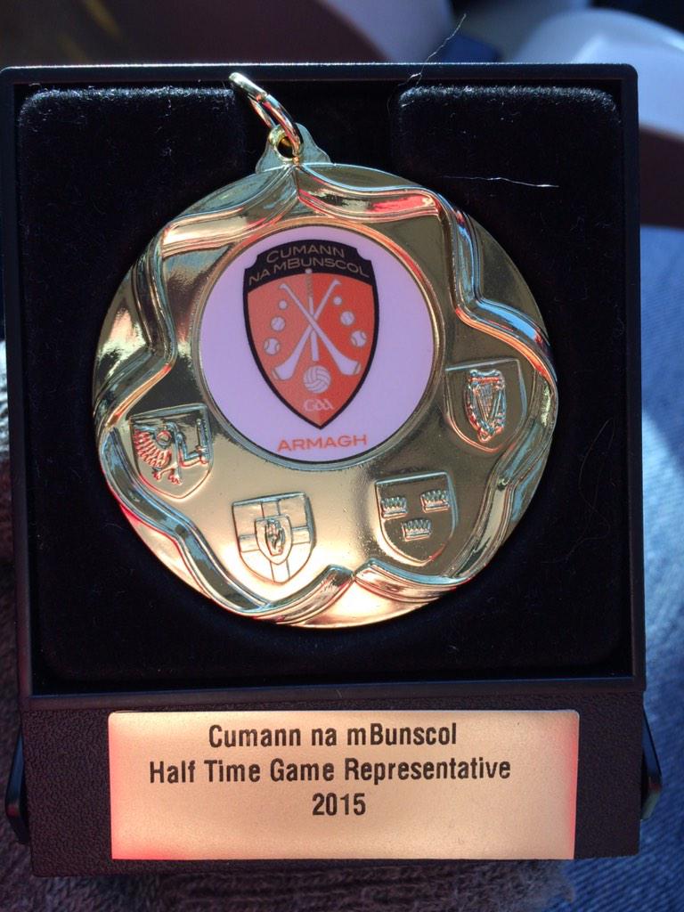 teresackearney4's tweet image. @stpps66  Megan Kinney representing St Peters during HT in the Armagh v Tipperary game!!!